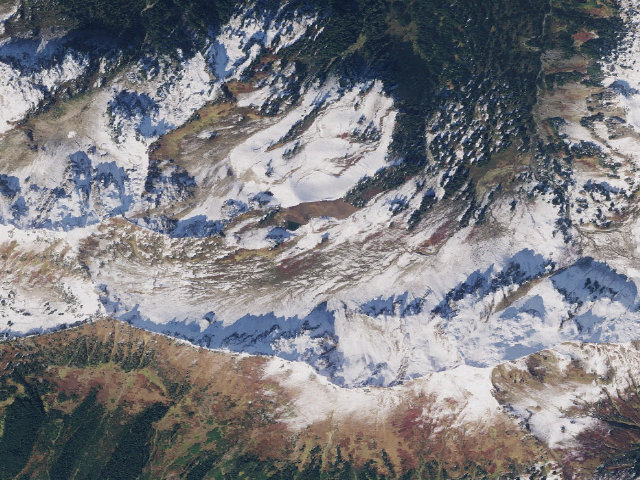 Aerial image of USFS dispersed camp — Snohomish County, WA