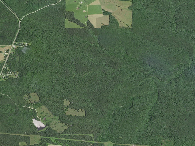 Aerial image of USFS dispersed camp — Texas County, MO