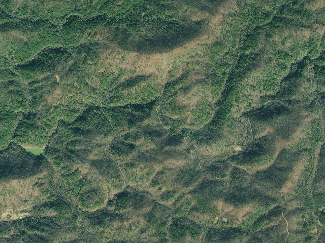 Aerial image of USFS dispersed camp — Union County, GA