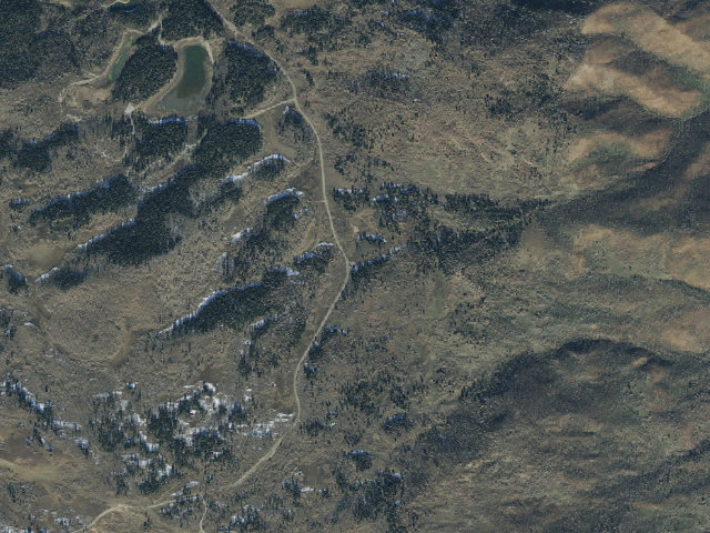 Aerial image of USFS dispersed camp — Utah County, UT