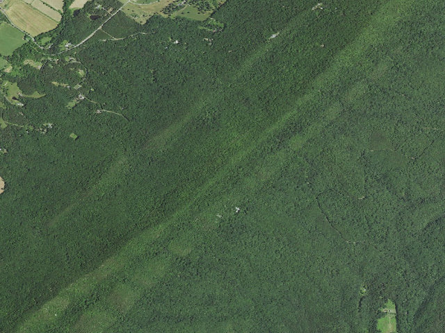 Aerial image of USFS dispersed camp — Warren County, VA
