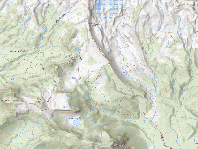 USGS topographic map of USFS dispersed camp — Whatcom County, WA