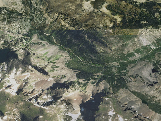 Aerial image of USFS dispersed camp — WY #3