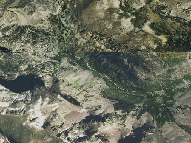 Aerial image of USFS dispersed camp — WY #5