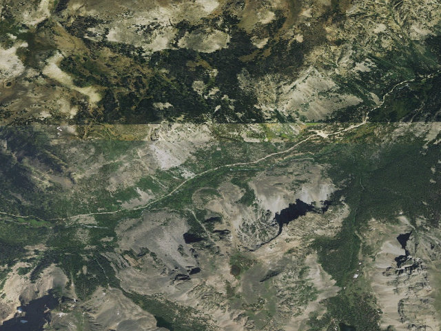 Aerial image of USFS dispersed camp — WY #7