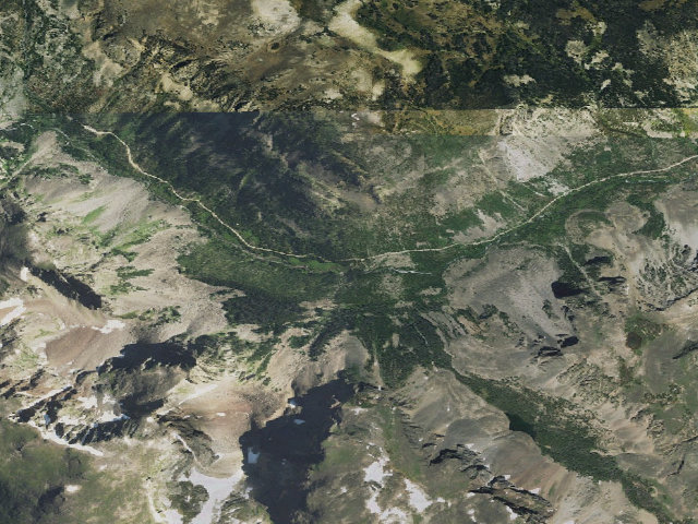 Aerial image of USFS dispersed camp — WY #8