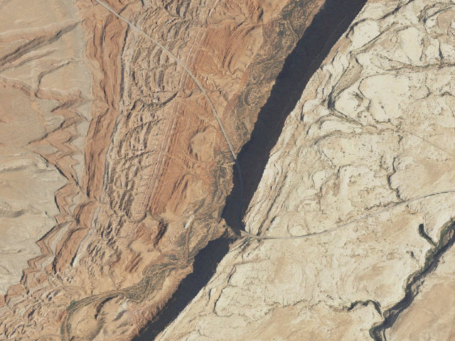 Aerial image of Utah Trust Land Dispersed Camping — San Juan County, UT (37.2655, -109.6750)