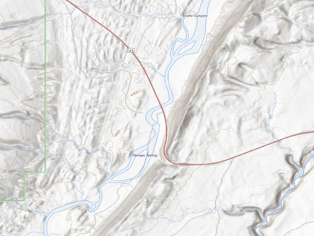 USGS topographic map of Utah Trust Land Dispersed Camping — San Juan County, UT (37.2655, -109.6750)