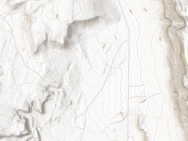 USGS topographic map of Utah Trust Land Dispersed Camping — Washington County, UT (37.0517, -113.3138)