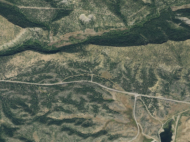 Aerial image of Ute Campground