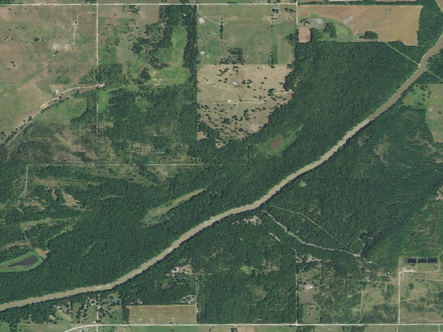 Aerial image of UV East (Oologah WMA)