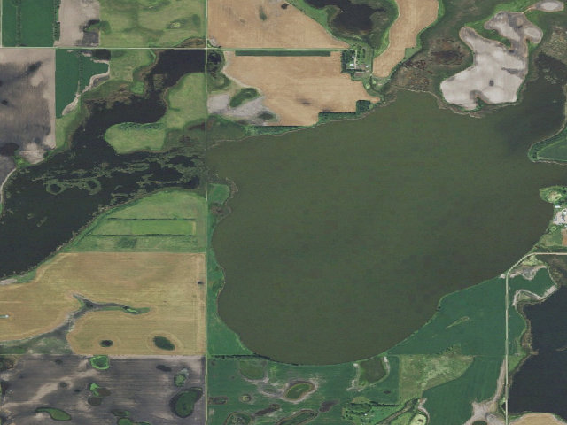 Aerial image of Valley City WMA (Barnes County)
