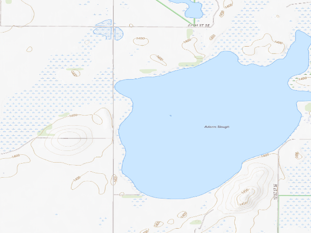 USGS topographic map of Valley City WMA (Barnes County)