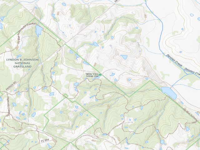USGS topographic map of Valley View Group Use