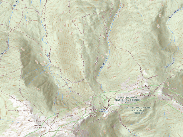 USGS topographic map of Valley Way Campsite