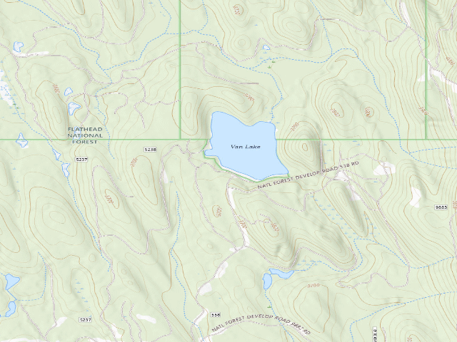 USGS topographic map of Van Lake 4