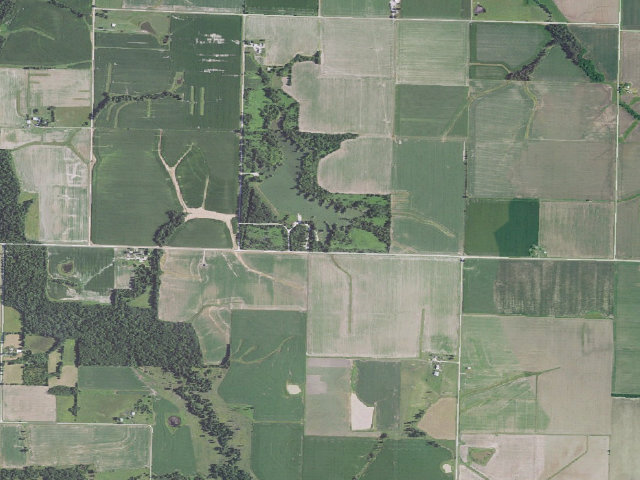 Aerial image of Vandalia Community Lake