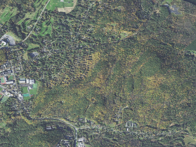 Aerial image of Velvet Rocks Shelter