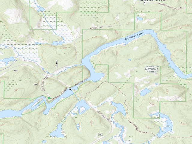 USGS topographic map of Vermilion River Site 8