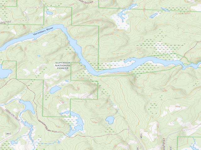 USGS topographic map of Vermilion River Site 9