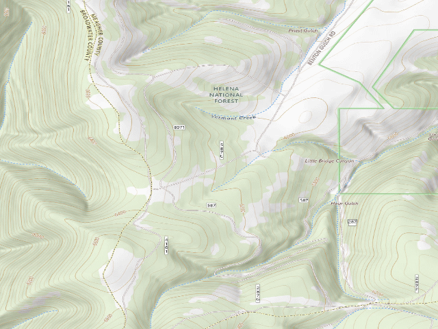USGS topographic map of Vermont Rd 587C1 010