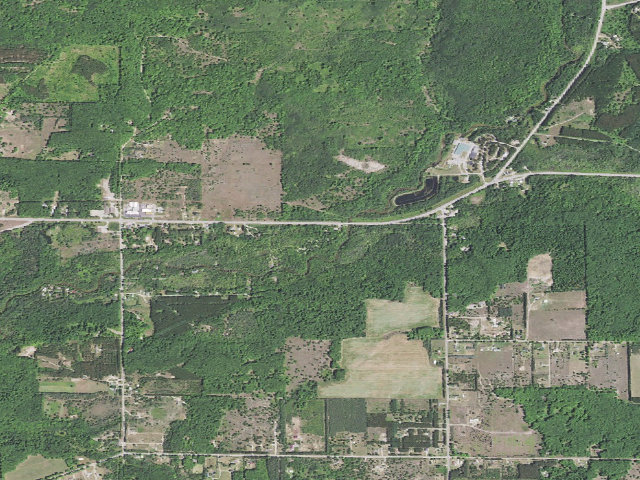 Aerial image of Veterans Memorial State Forest Campground
