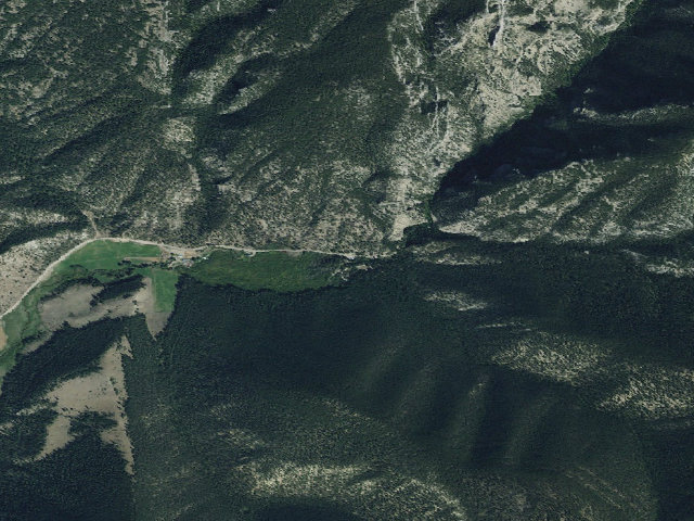 Aerial image of Vigilante Campground