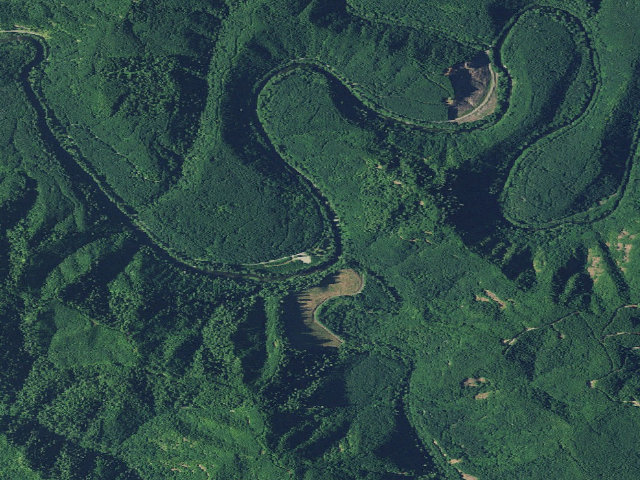 Aerial image of Vincent Creek Campground