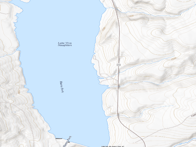 USGS topographic map of Viva Naughton PAA Campground #4