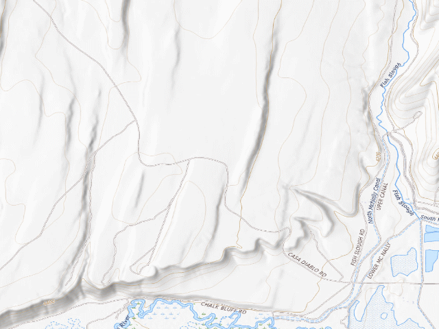 USGS topographic map of Volcanic Tablelands BLM