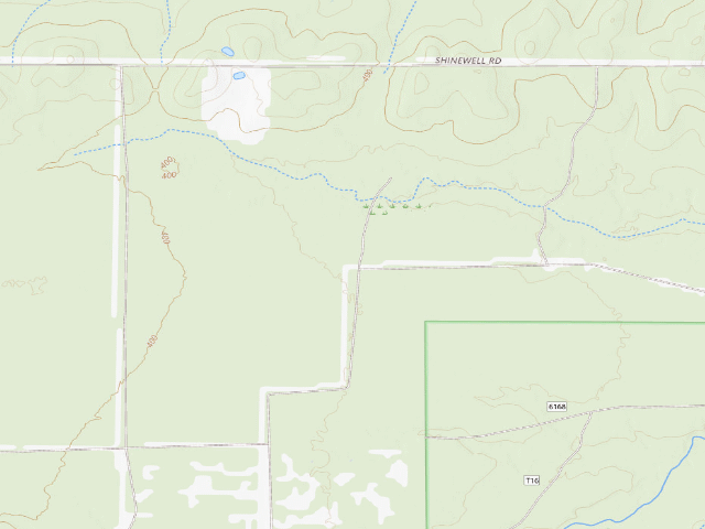 USGS topographic map of W. Pascal Spur Camp Spot (Herron Family WMA)