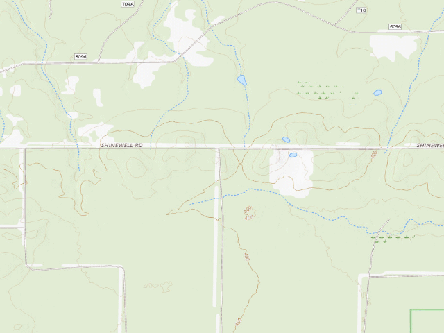 USGS topographic map of W. White Oak Springs Camp Spot (Herron Family WMA)