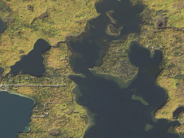 Aerial image of Wabana-Bluewater Dispersed Campsite M40