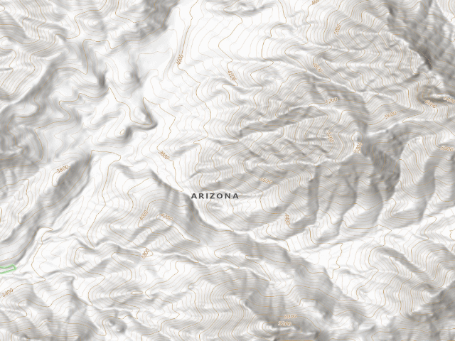 USGS topographic map of Wabayuma Peak Wilderness