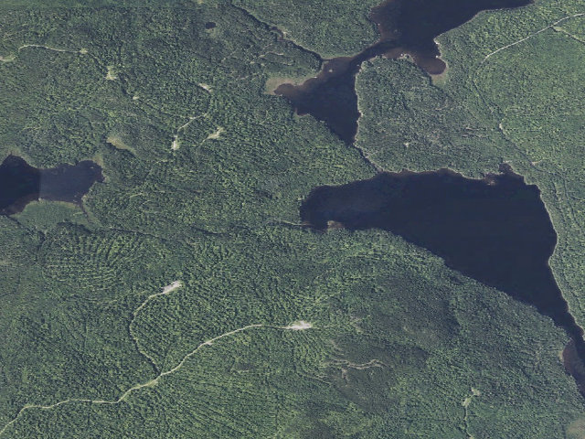 Aerial image of Wadleigh Group Campsite (Nahmakanta Public Land)