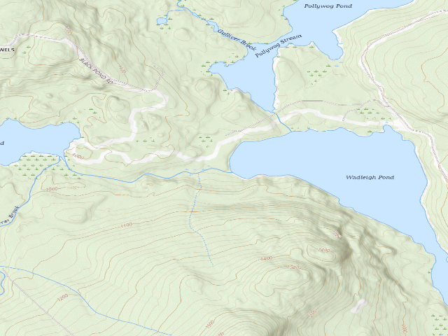 USGS topographic map of Wadleigh Group Campsite (Nahmakanta Public Land)