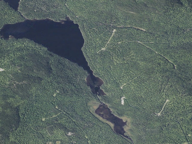 Aerial image of Wadleigh Narrows (Nahmakanta Public Land)