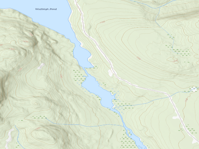 USGS topographic map of Wadleigh South (Nahmakanta Public Land)
