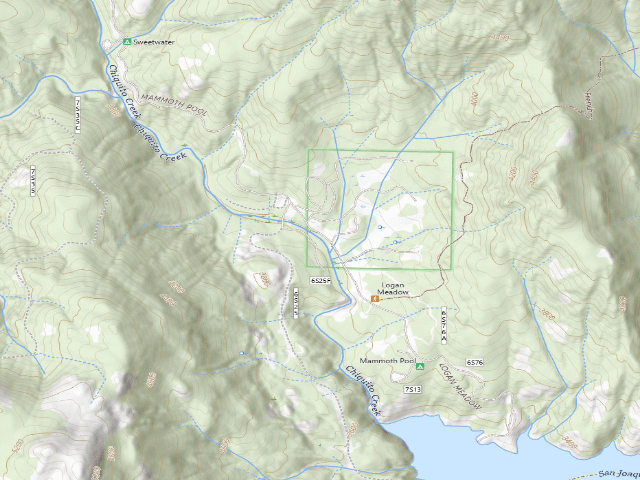 USGS topographic map of Wagner Campground