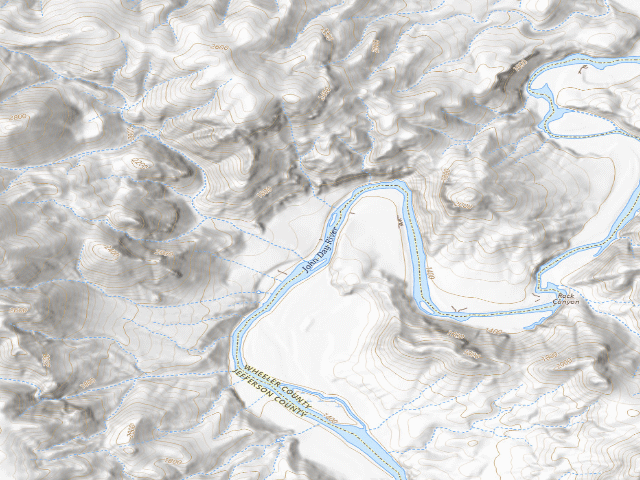 USGS topographic map of Wagner Ranch