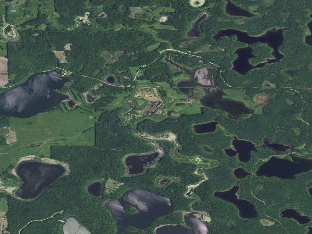 Aerial image of Wakopa WMA (Rolette County)