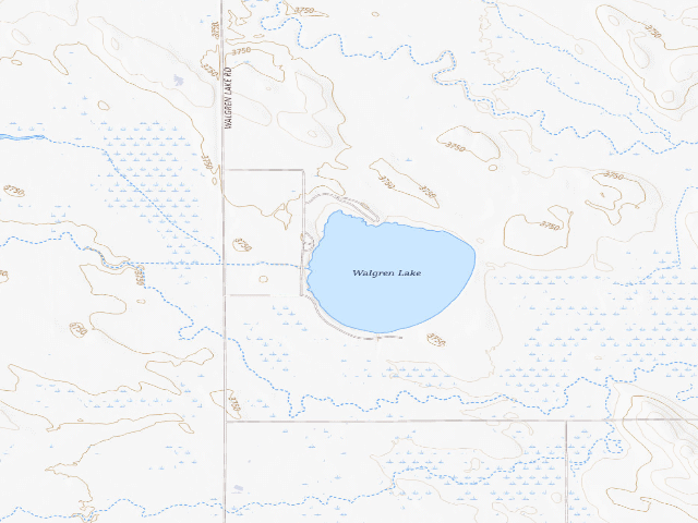 USGS topographic map of Walgren Lake SRA