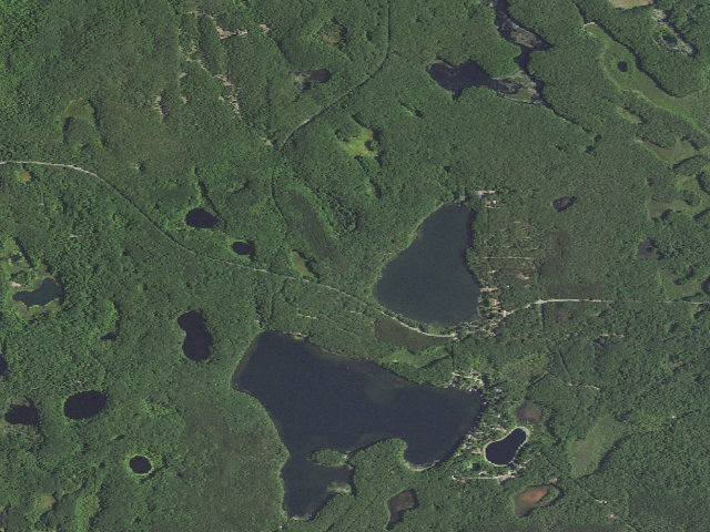 Aerial image of Walkup Lake Campground