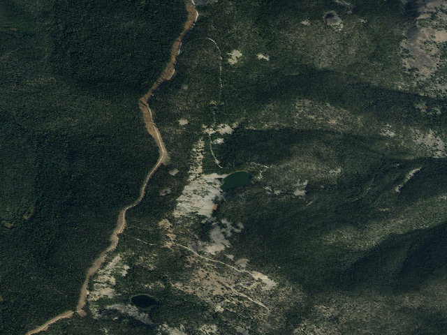 Aerial image of Wallace Lake Campground