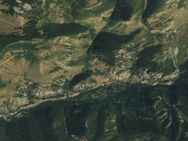 Aerial image of Walrod Designated Camping Area