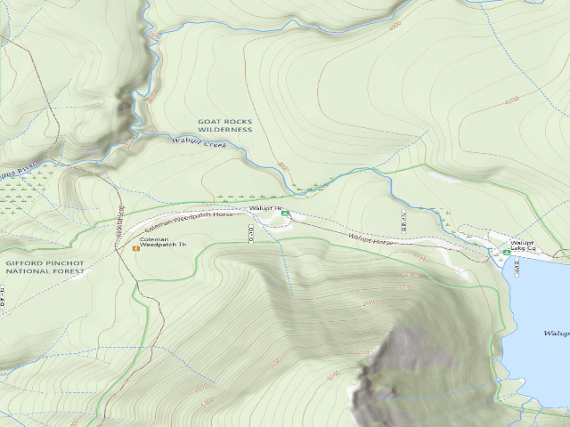 USGS topographic map of Walupt Hc