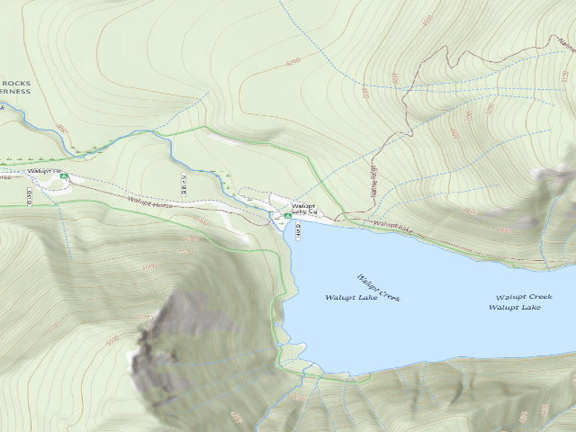 USGS topographic map of Walupt Lake Cg