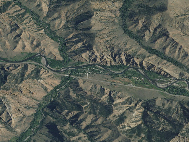 Aerial image of Wapiti