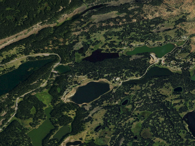 Aerial image of Ward Lake