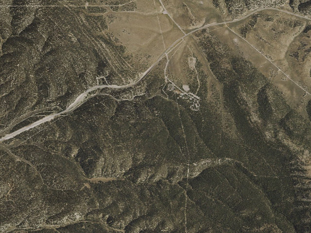 Aerial image of Ward Mountain Campground